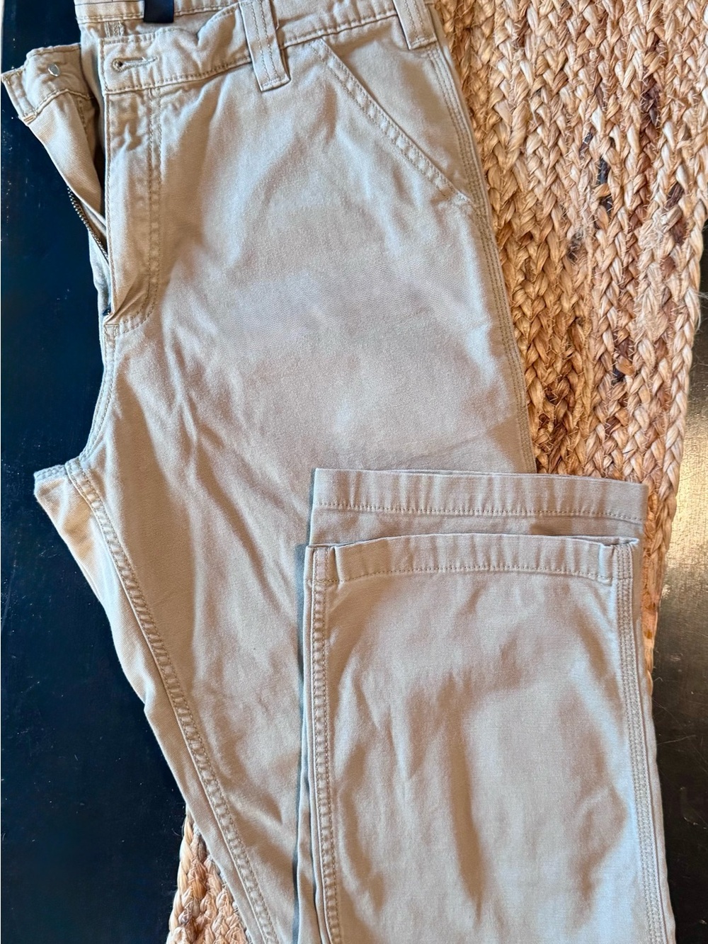Carhartt Men's Relaxed Fit Khaki Canvas Work pants - Picture 2 of 7